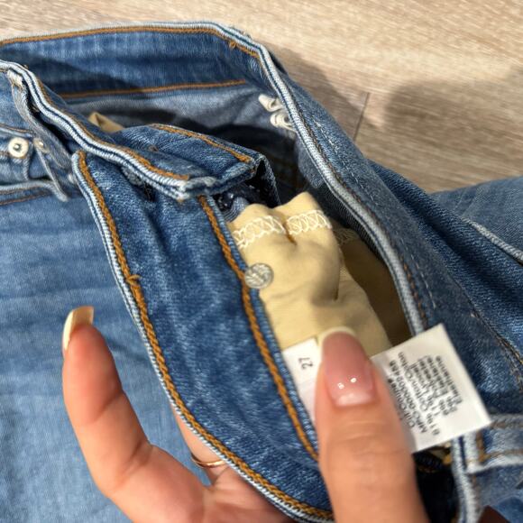 Rag and Bone Denim Cut off Shorts Size 27 High Waist Boy Short - Picture 4 of 5